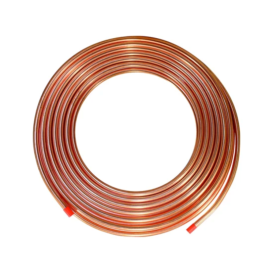 China Manufacturer Wholesale/1/2 3/4 Copper Coil Pipe AC Air Conditioner Copper Tubing 3/8 Rolling Pancake Copper Pipe